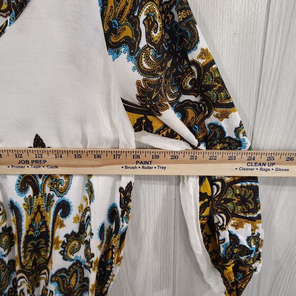 Urban Nomad Long Sleeve Keyhole Back Women's Blouse Sheer S/M - Picture 8 of 8